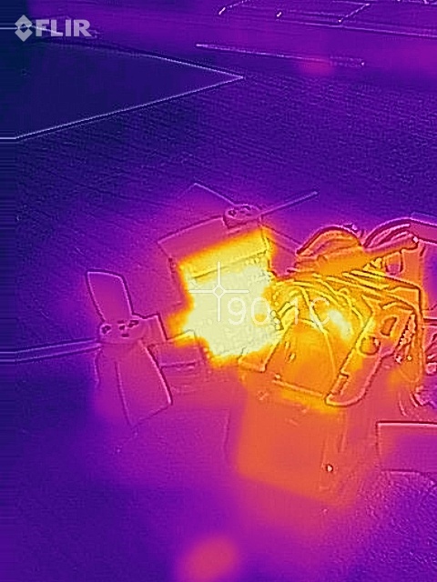 temp po okolo 20-25 sek, moc byla na 50mw